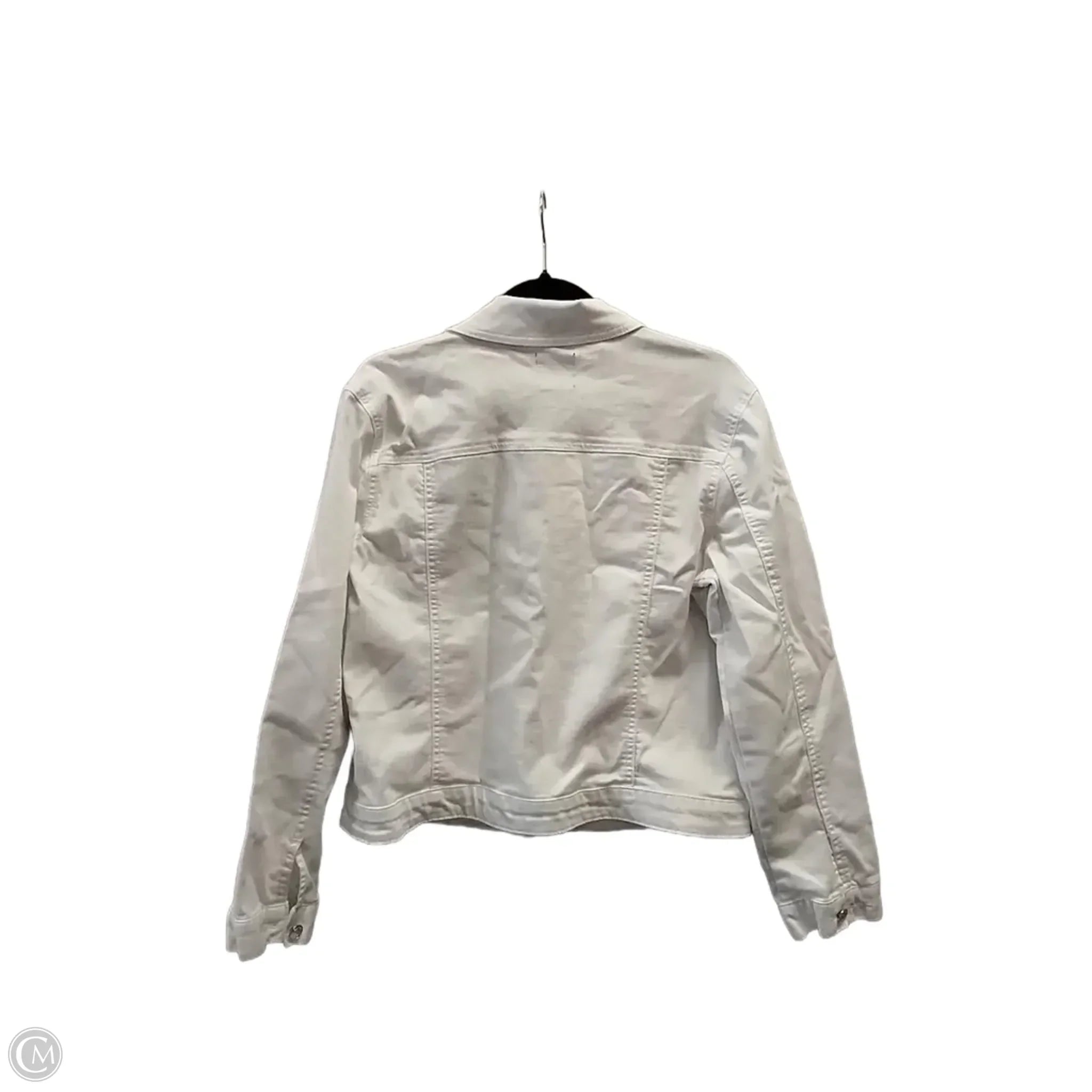 Jacket Denim By Curve Appeal In White, Size: L