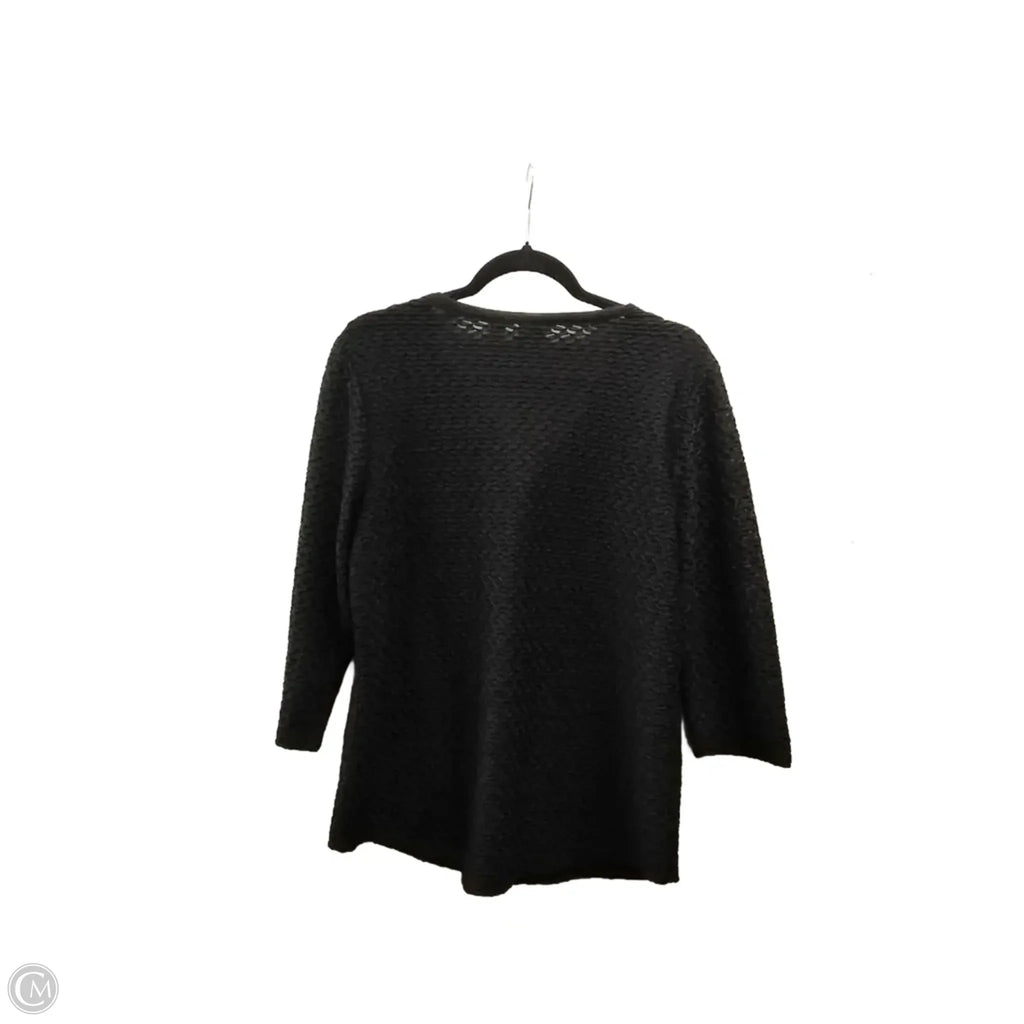 Blouse 3/4 Sleeve By Chicos In Black, Size: 2