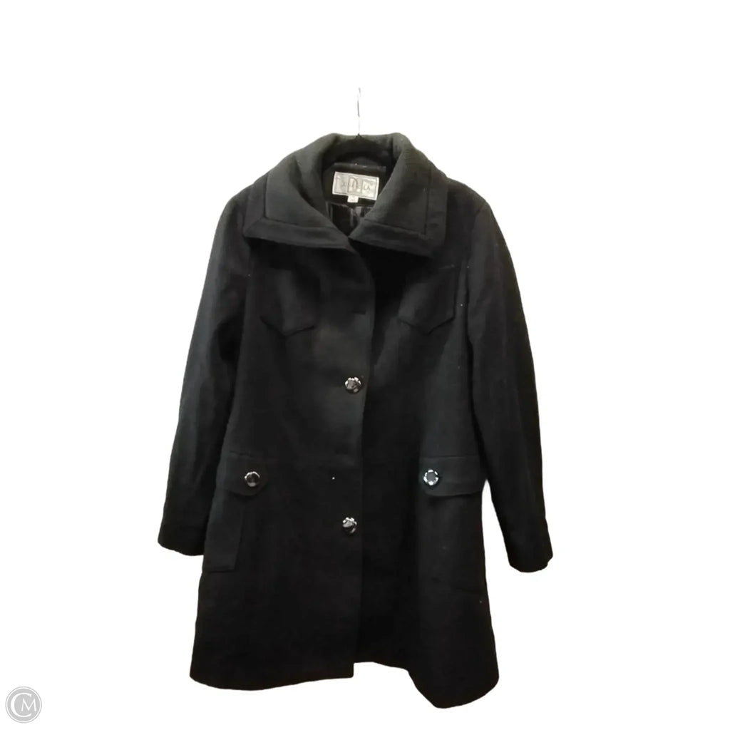 Coat Peacoat By Clothes Mentor In Black, Size: 14