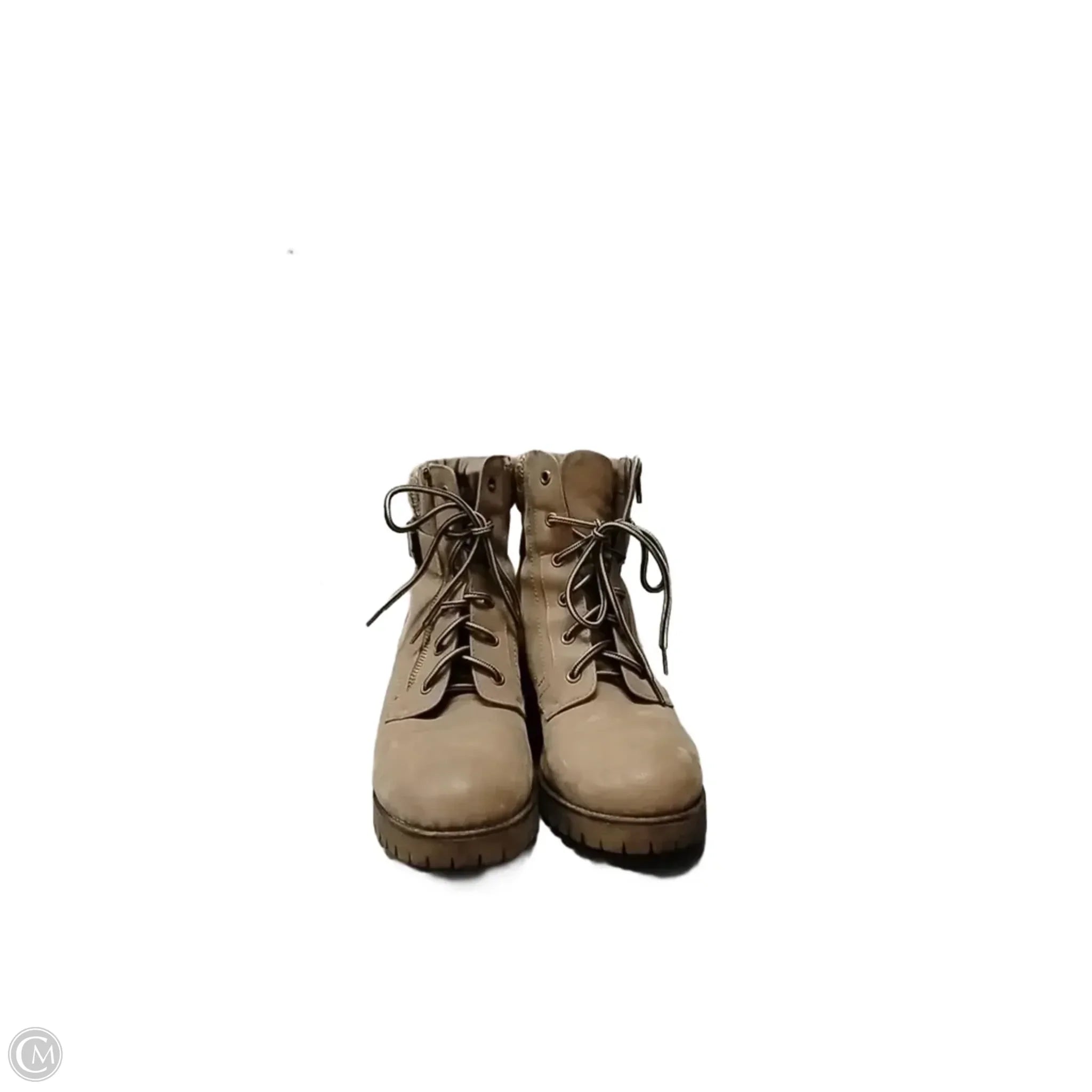 Boots Combat By Clothes Mentor In Brown, Size: 10