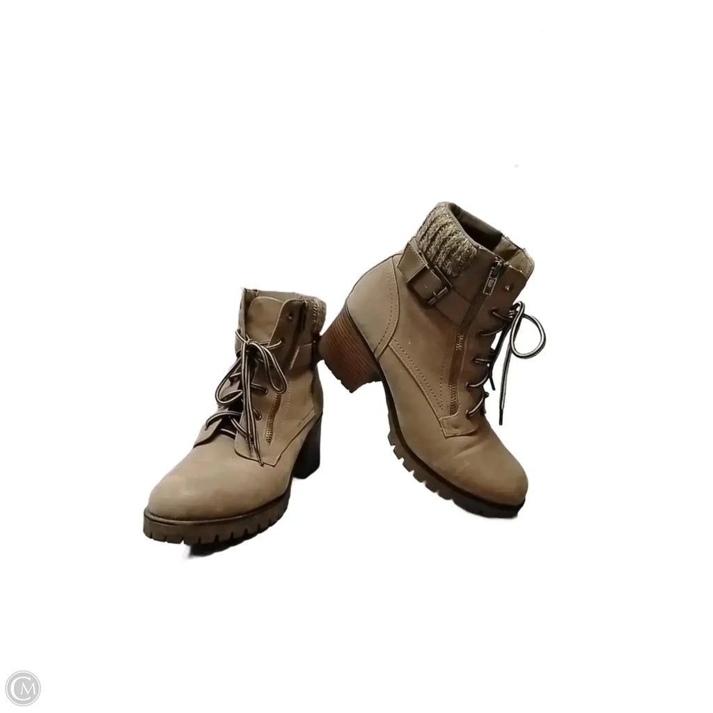 Boots Combat By Clothes Mentor In Brown, Size: 10