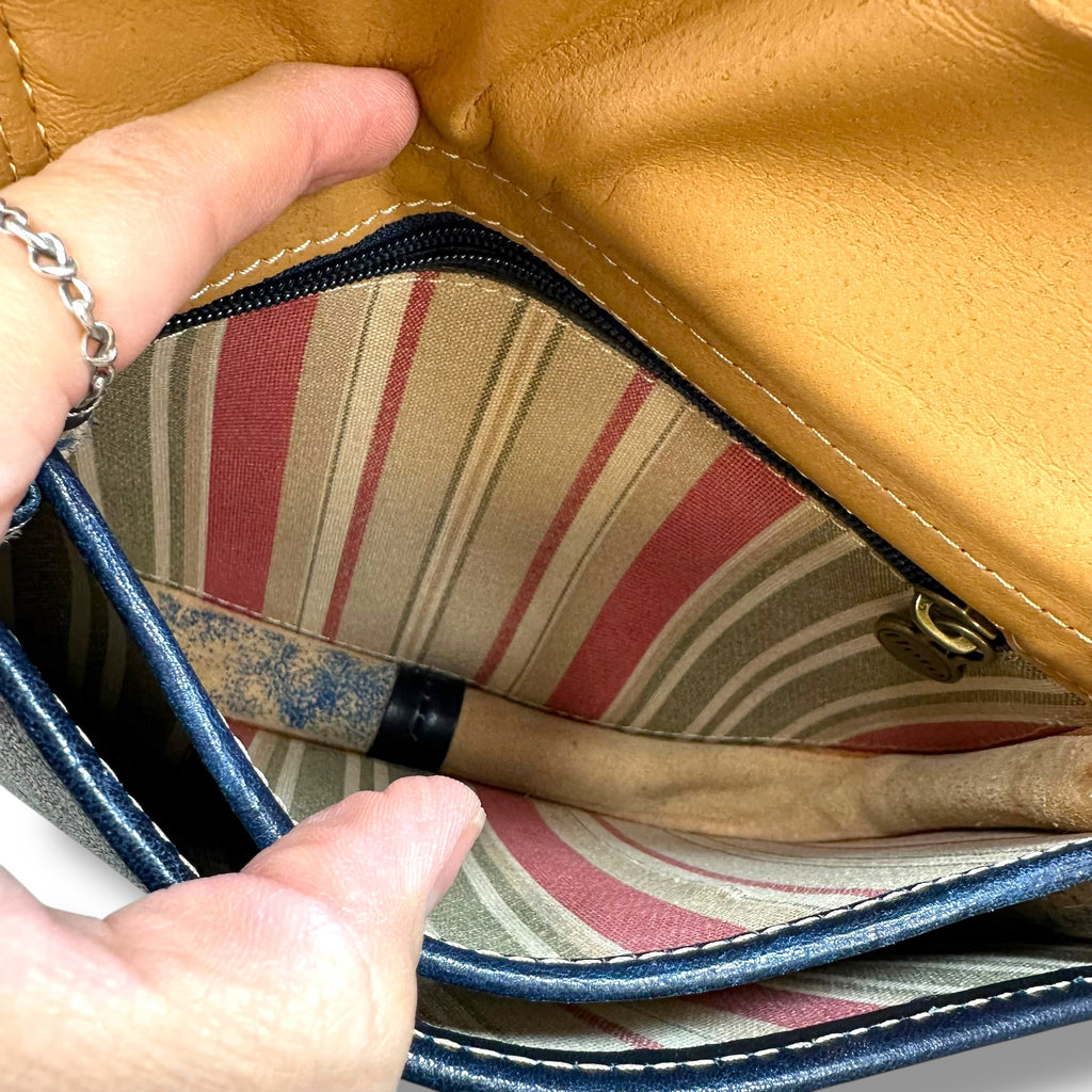 Firenze Saddle Bag Leather Crossbody By Floto, Size: Small