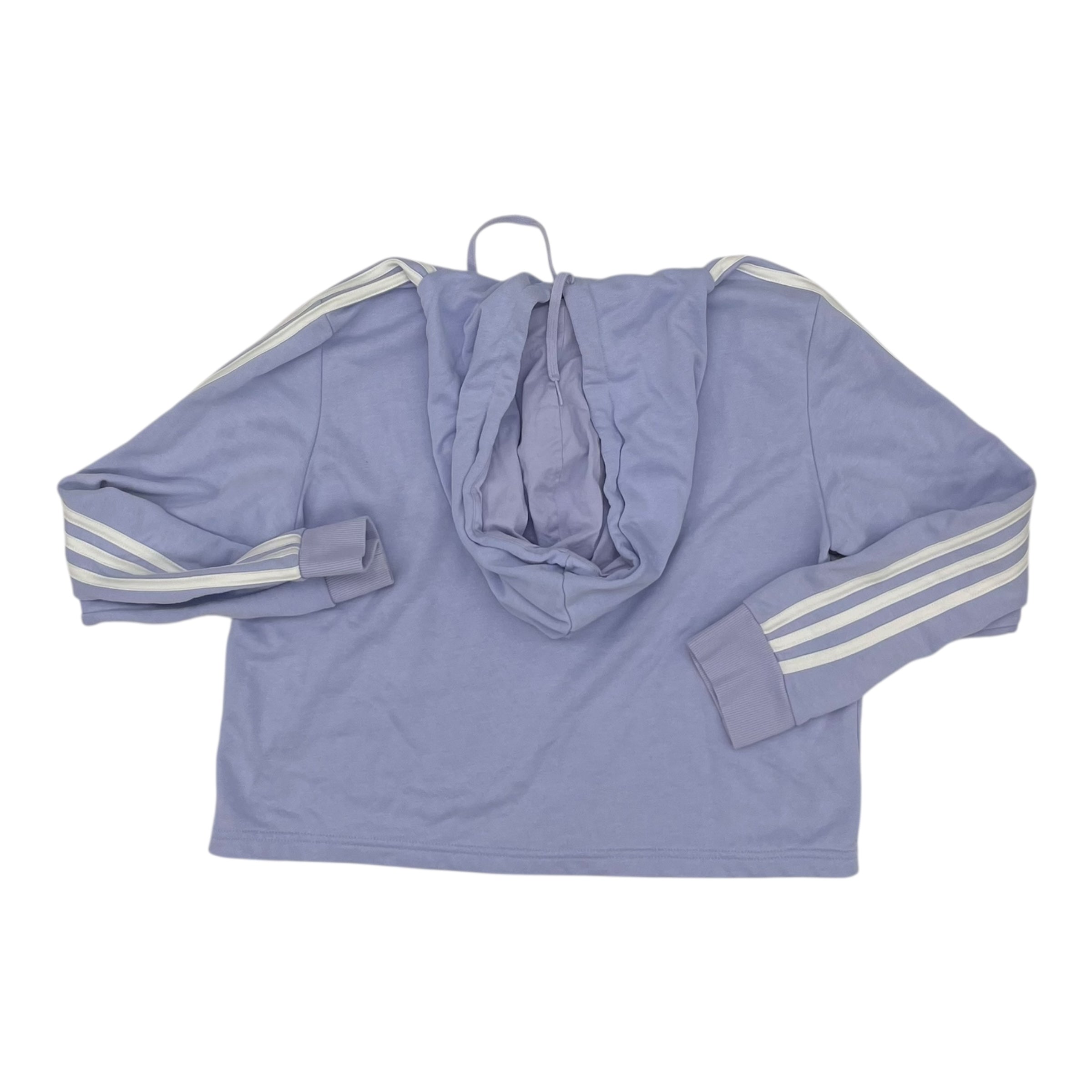 Sweatshirt Hoodie By Adidas In Purple, Size:L