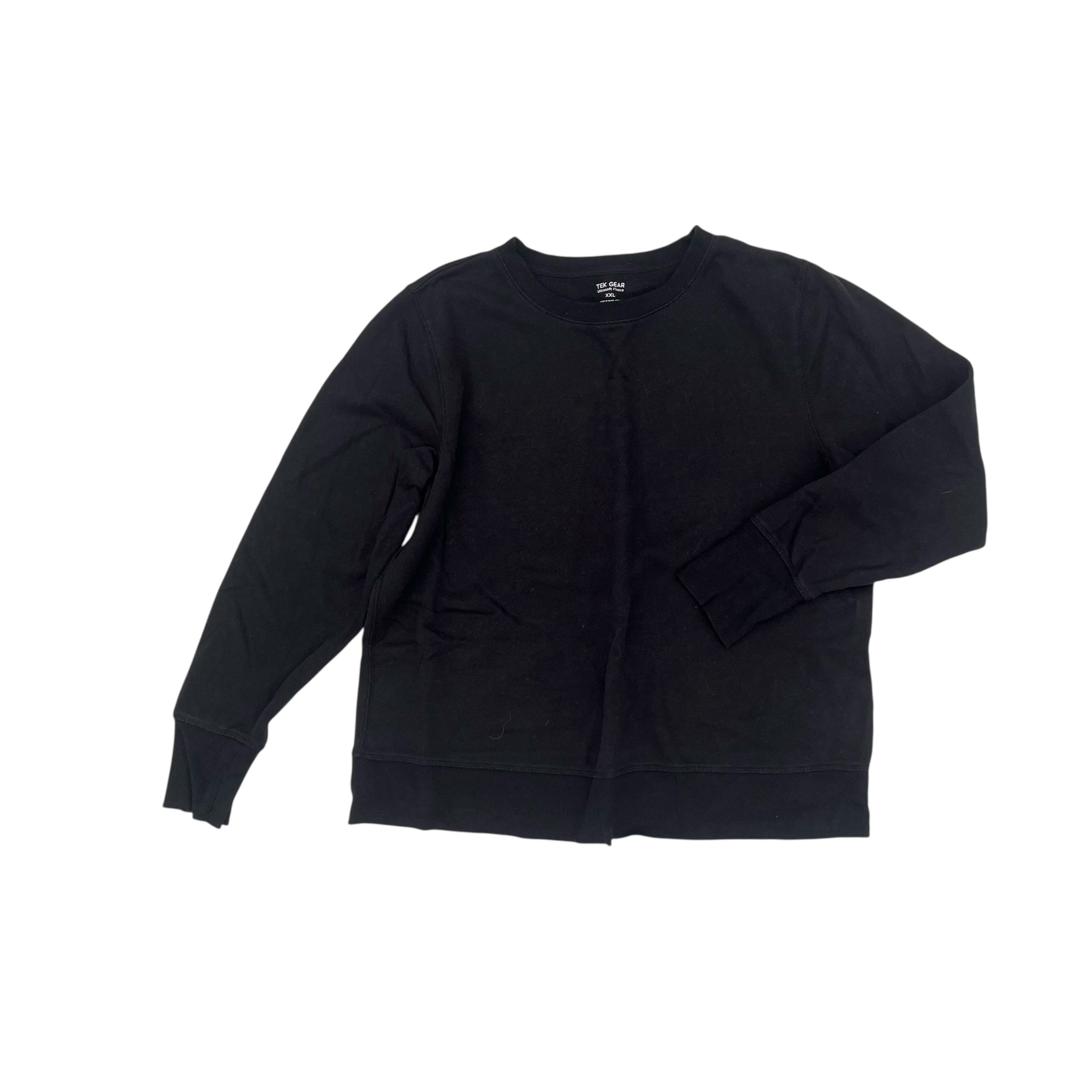 Sweatshirt Crewneck By Tek Gear In Black, Size:Xxl