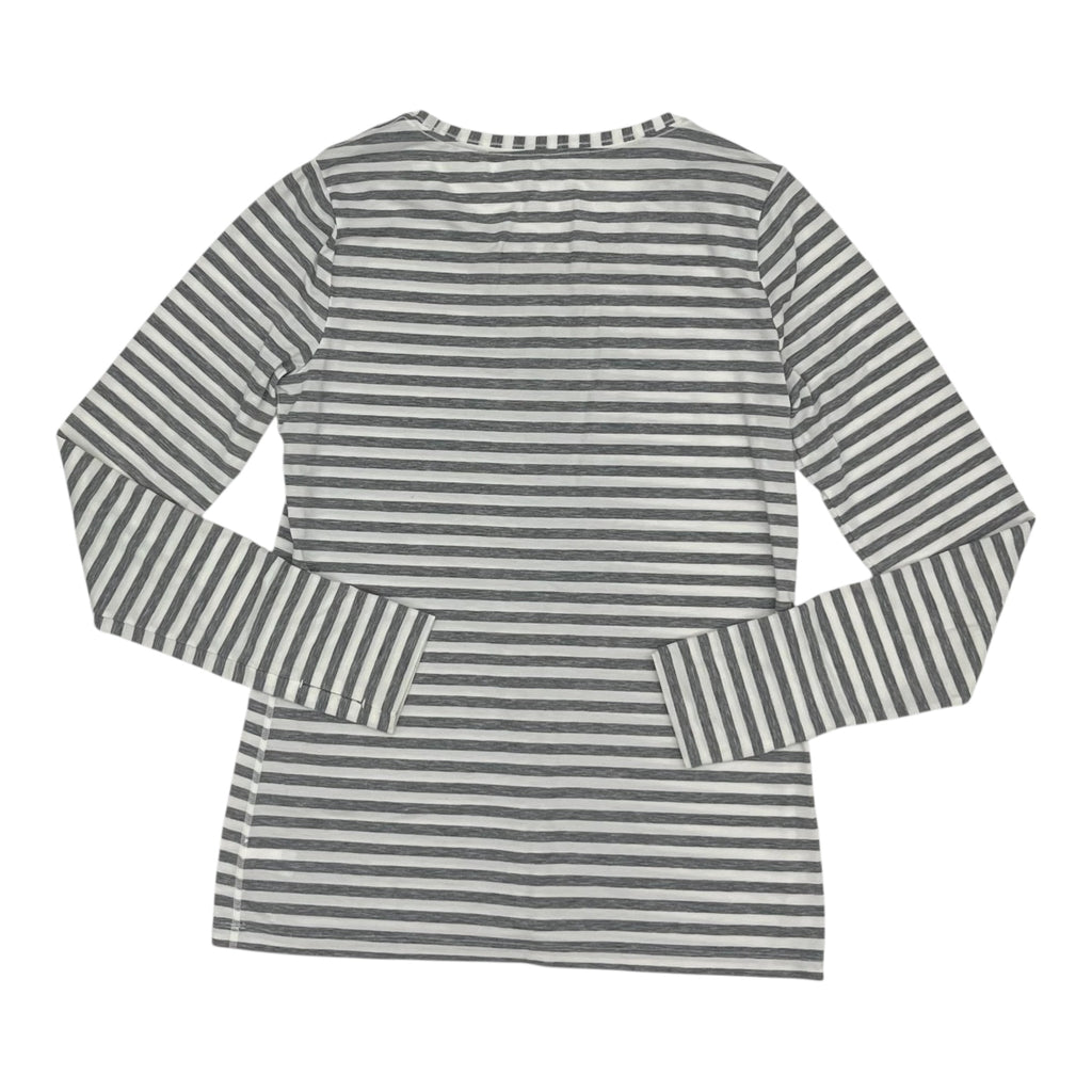 Athletic Top Ls Crewneck By Gapfit In Grey & White, Size:M