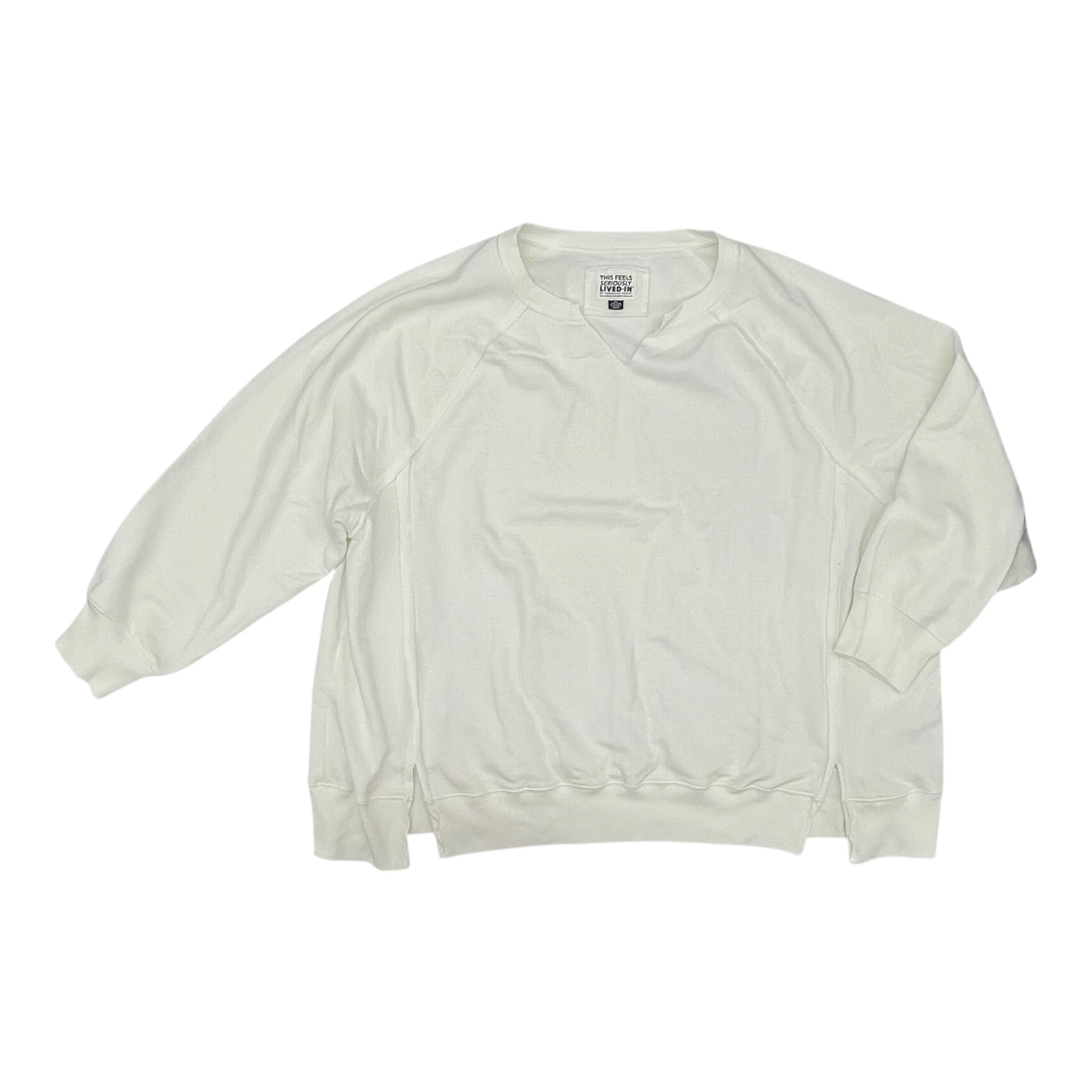 Sweatshirt Collar By Aerie In White, Size:Xxl