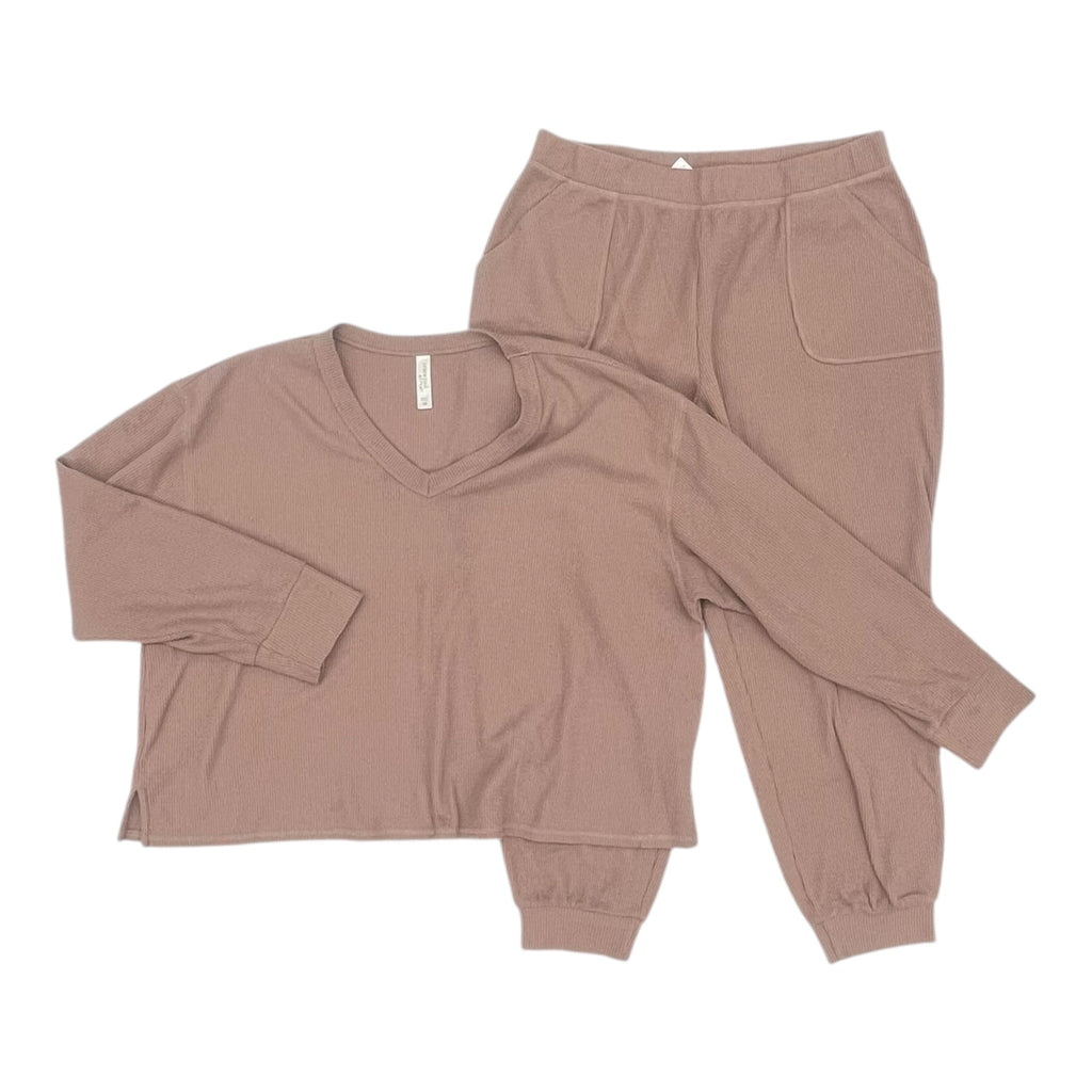 Lounge Set Pants By Clothes Mentor In Brown, Size:Xl