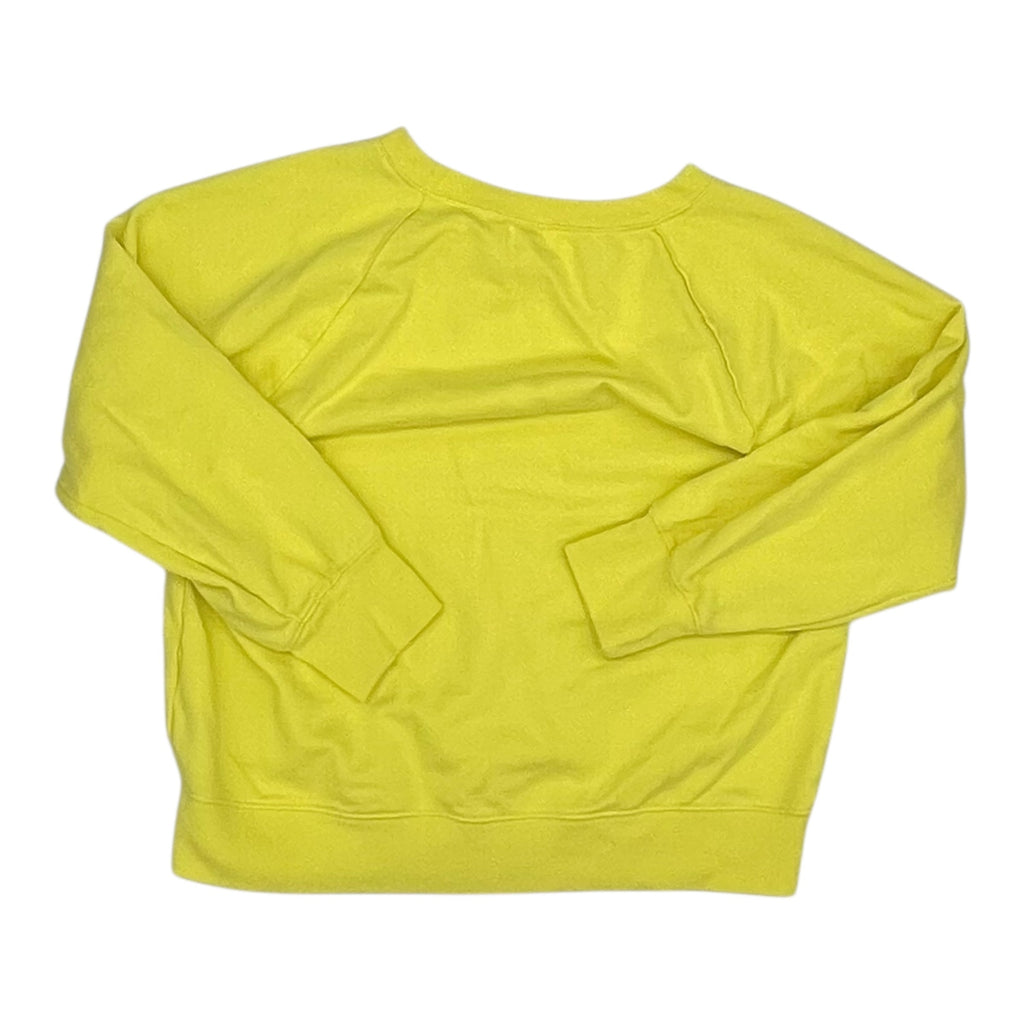 Sweatshirt Crewneck By Gap In Yellow, Size:L