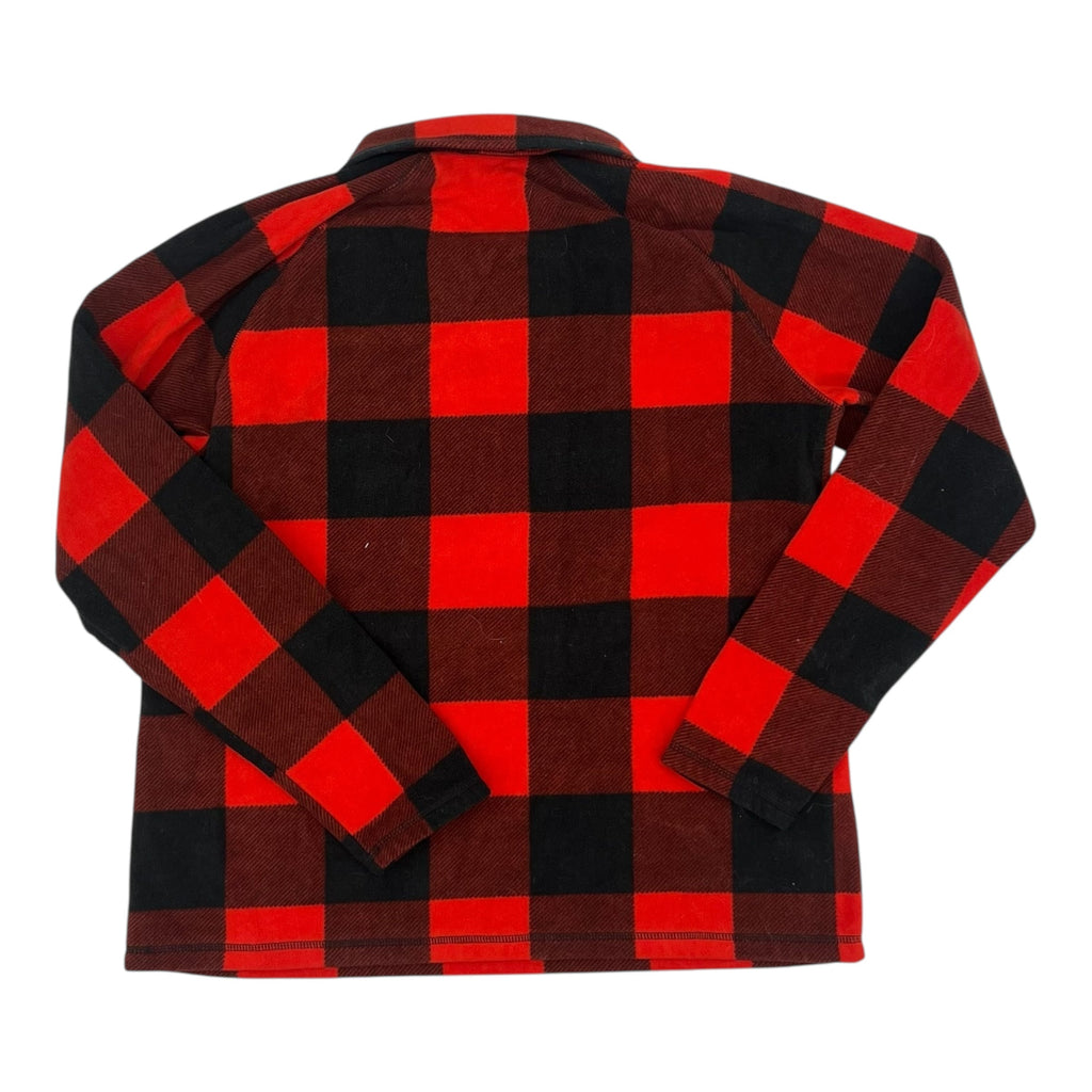 Sweatshirt Collar By Eddie Bauer In Black & Red, Size:L