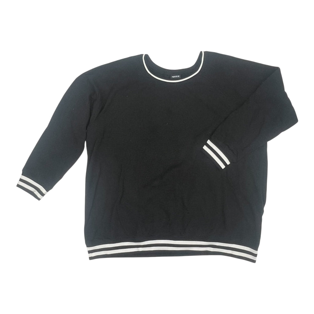 Sweatshirt Crewneck By Torrid In Black, Size:3X