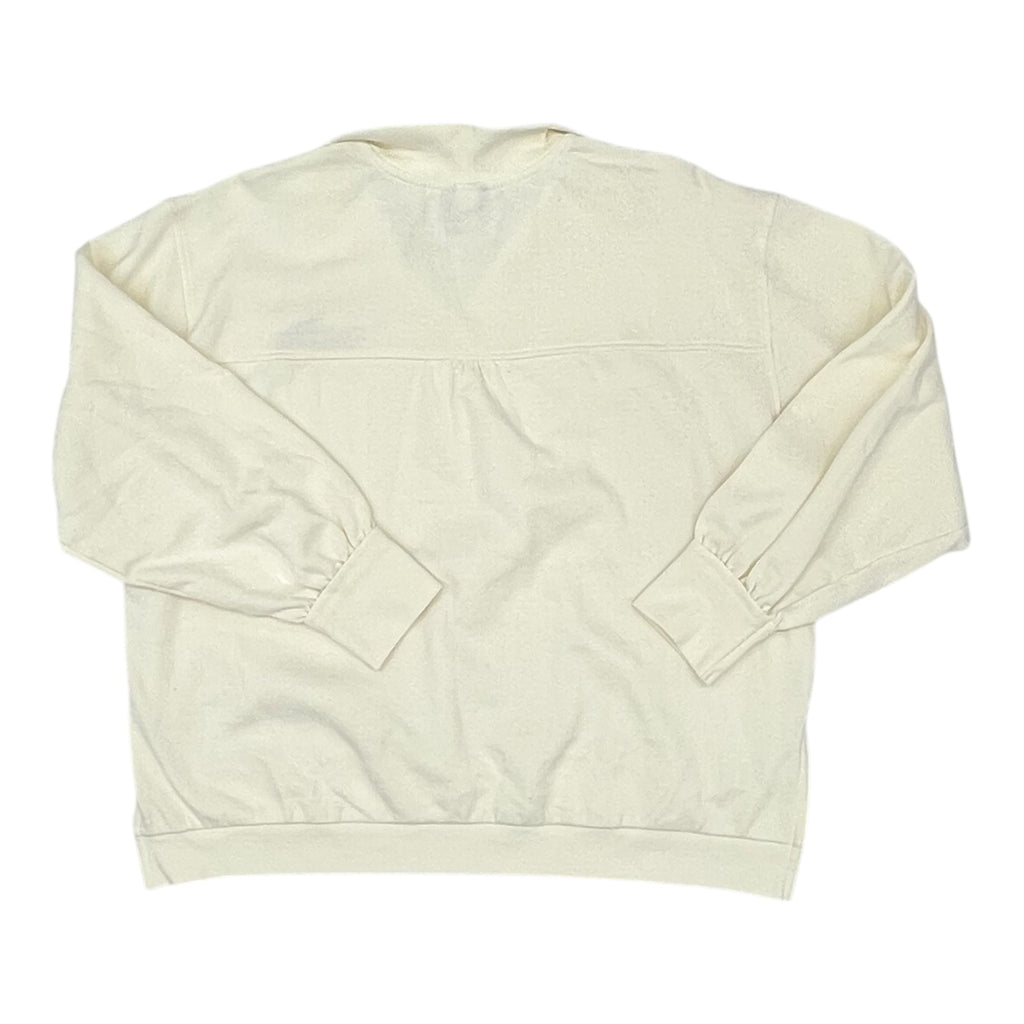 Sweatshirt Collar By Clothes Mentor In Cream, Size:Xxl