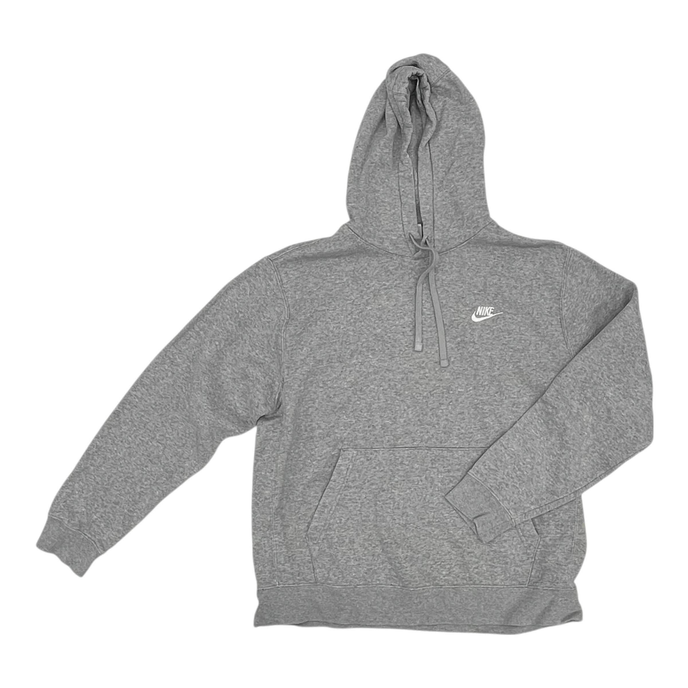 Athletic Sweatshirt Hoodie By Nike Apparel In Grey, Size:L