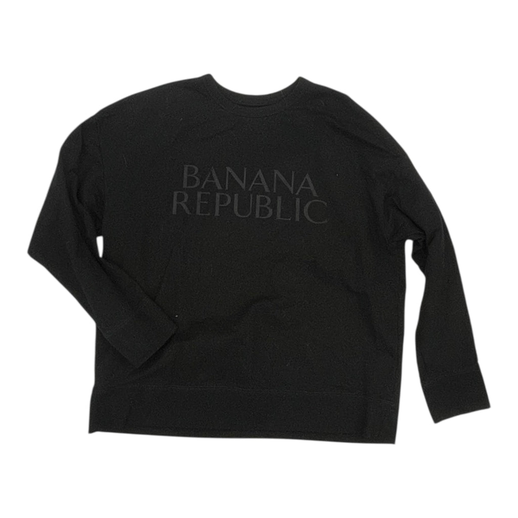 Sweatshirt Crewneck By Banana Republic In Black, Size:L