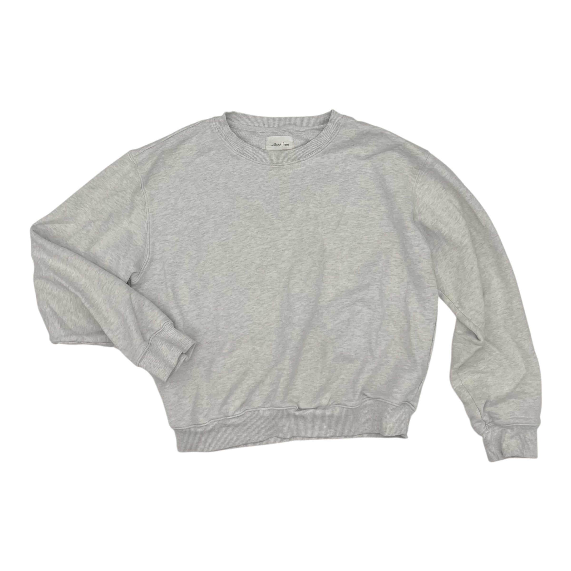 Sweatshirt Crewneck By Clothes Mentor In Grey, Size:L