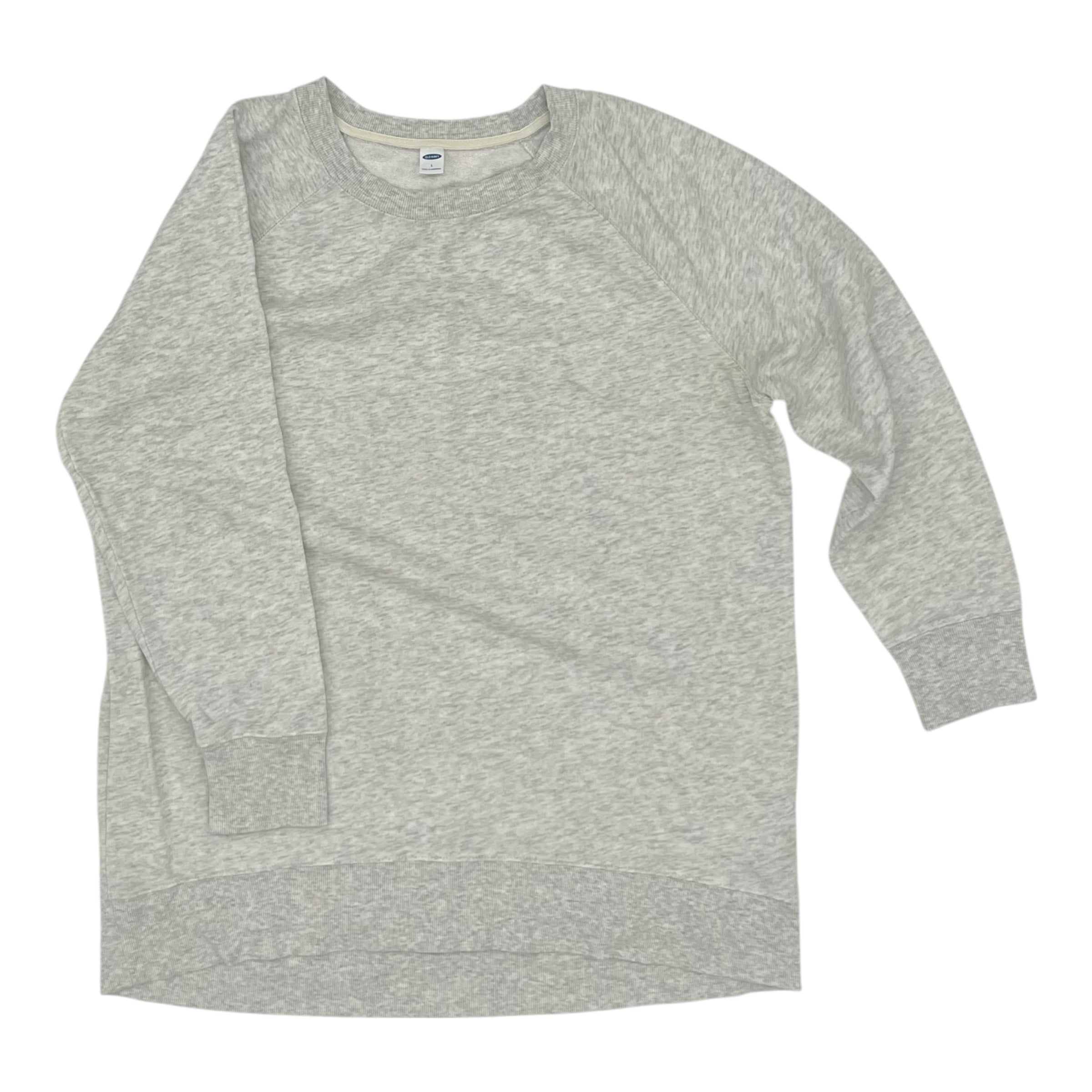 Sweatshirt Crewneck By Old Navy In Grey, Size:L