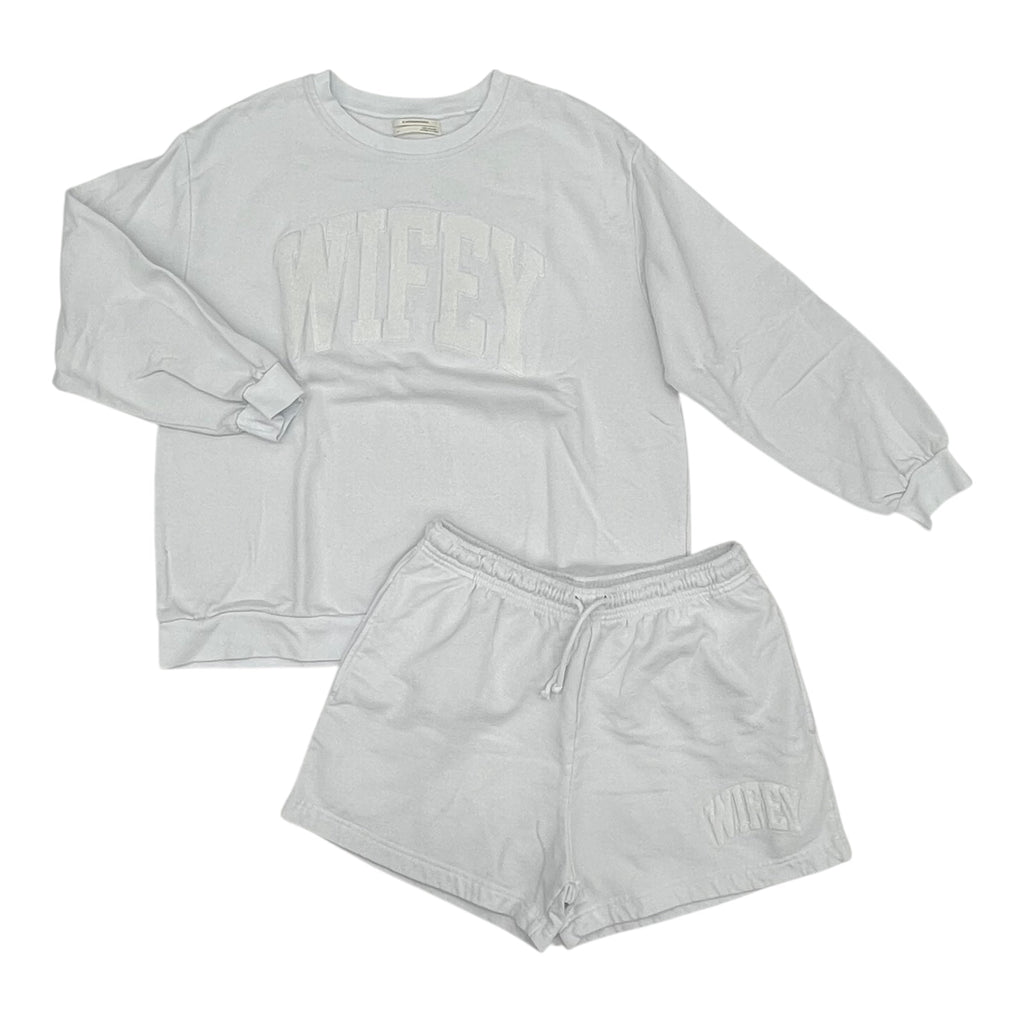 Lounge Set Shorts By Anthropologie In White, Size:M