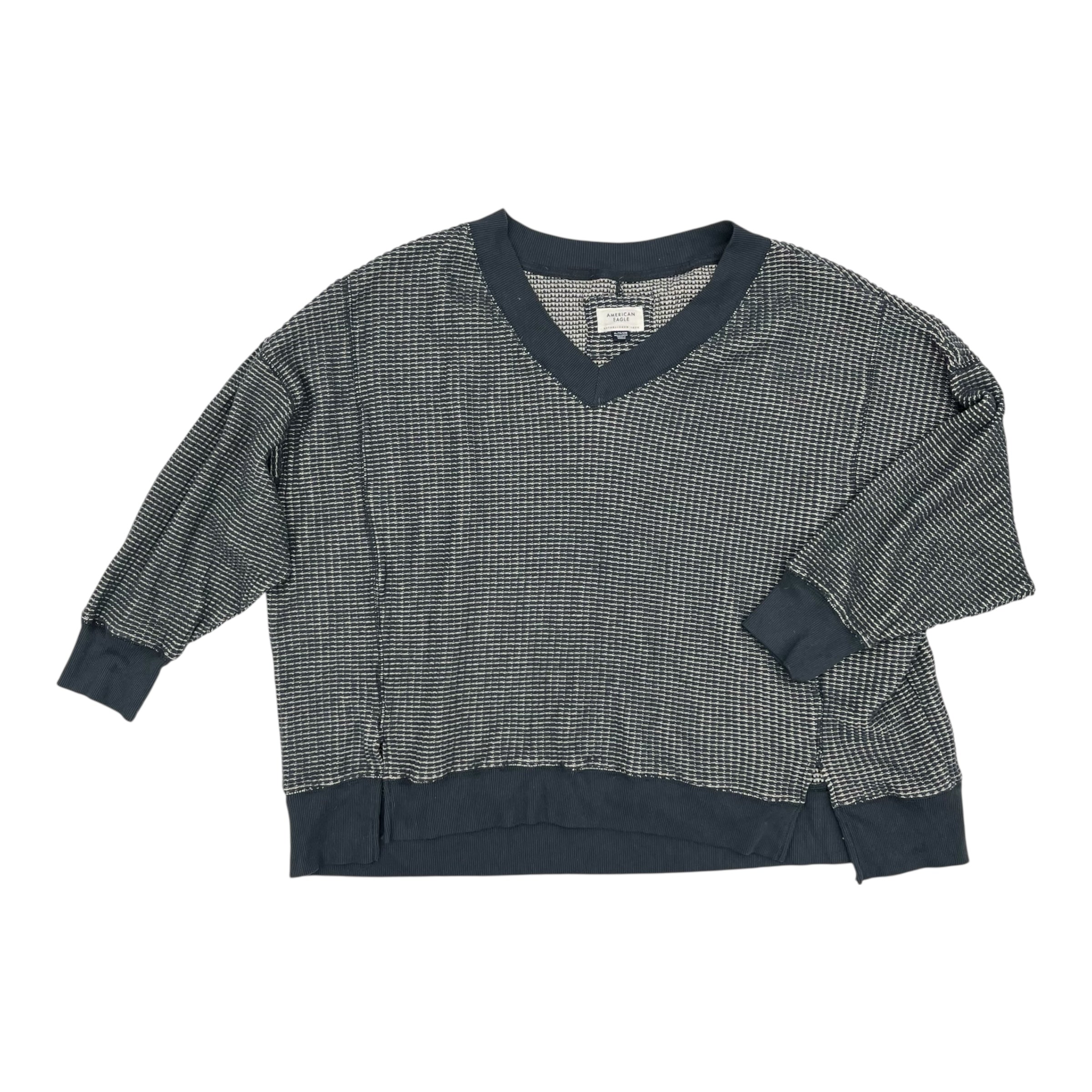 Sweatshirt Crewneck By American Eagle In Blue, Size:Xl