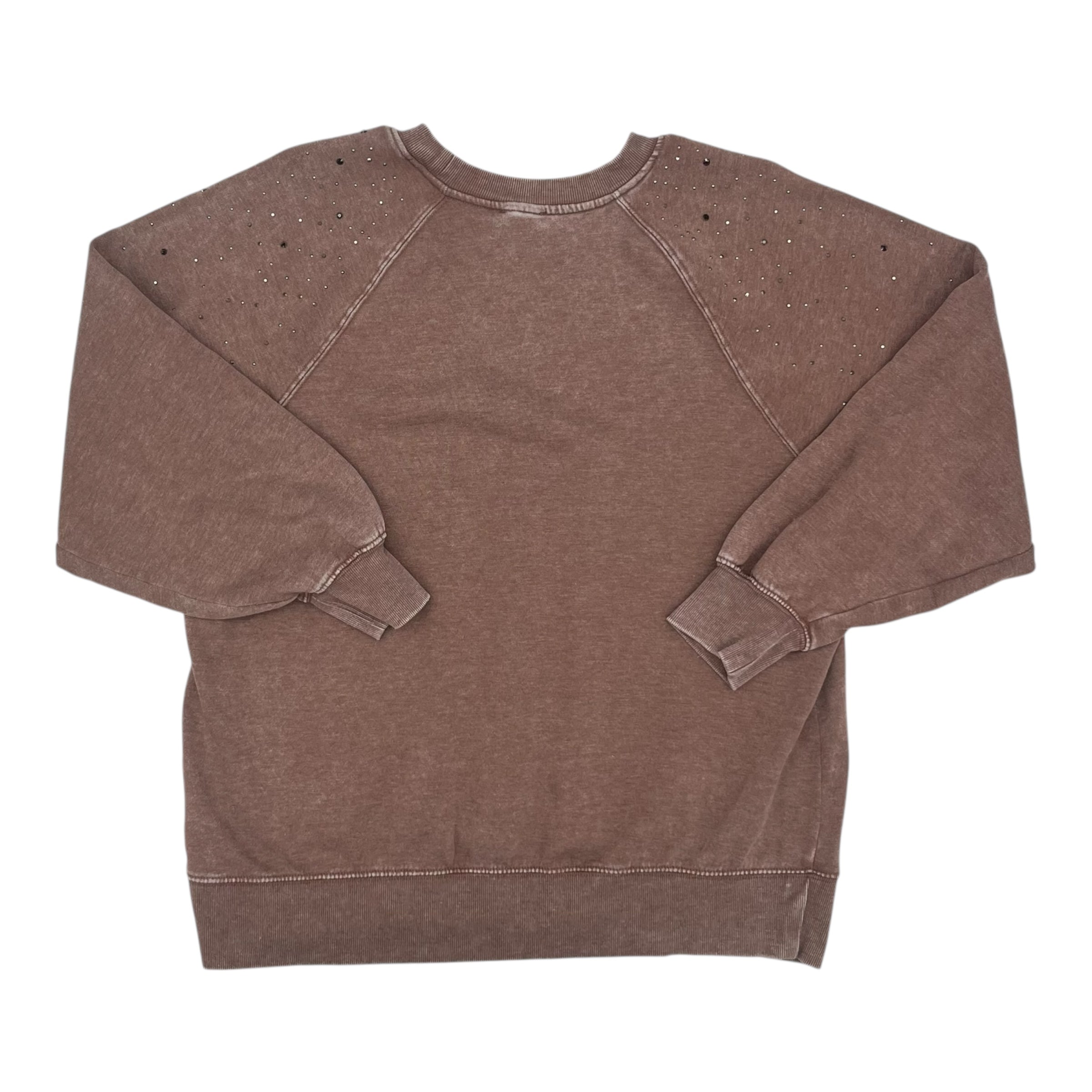 Sweatshirt Crewneck By Maurices In Brown, Size:Xxl