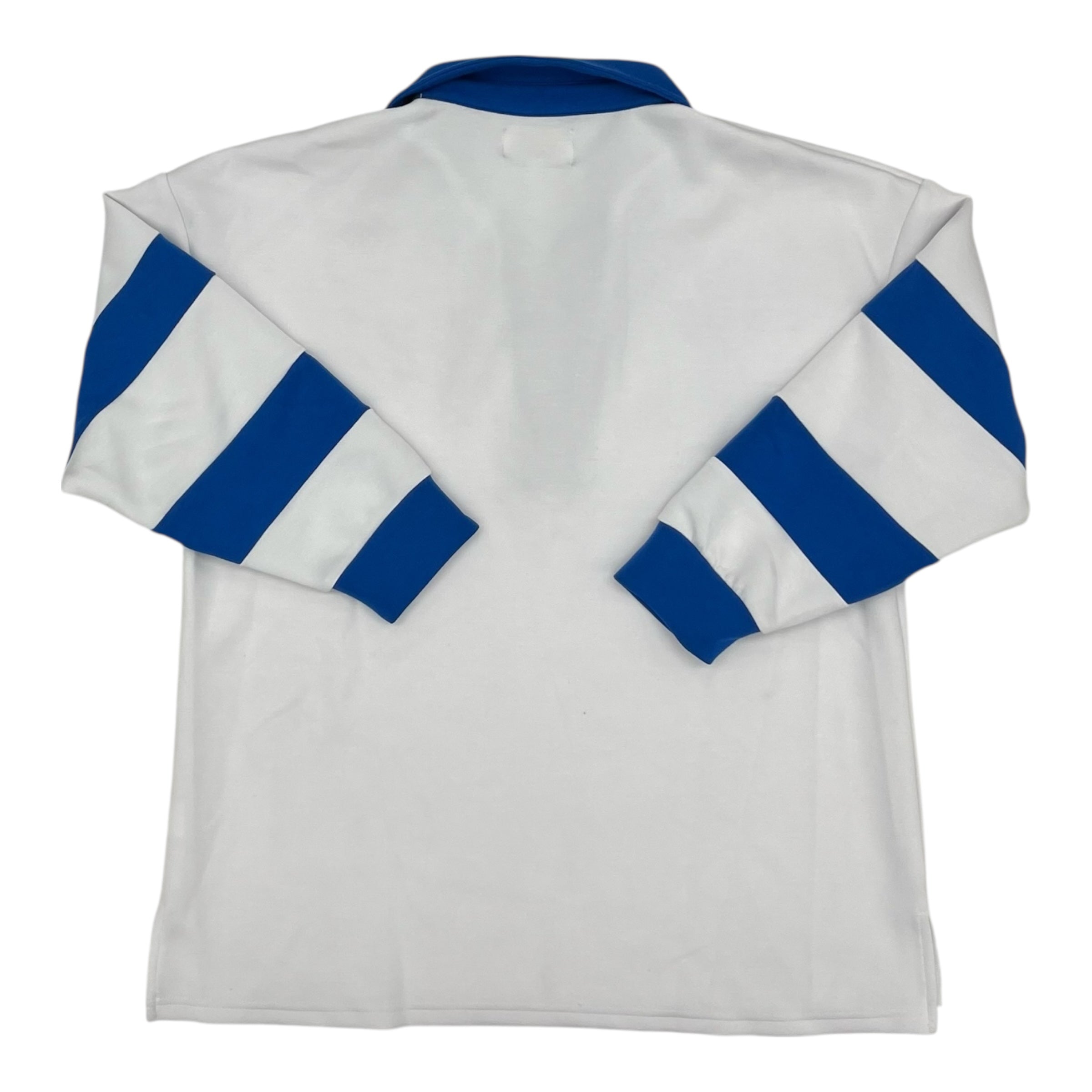 Sweatshirt Collar By Simply Southern In Blue & White, Size:S