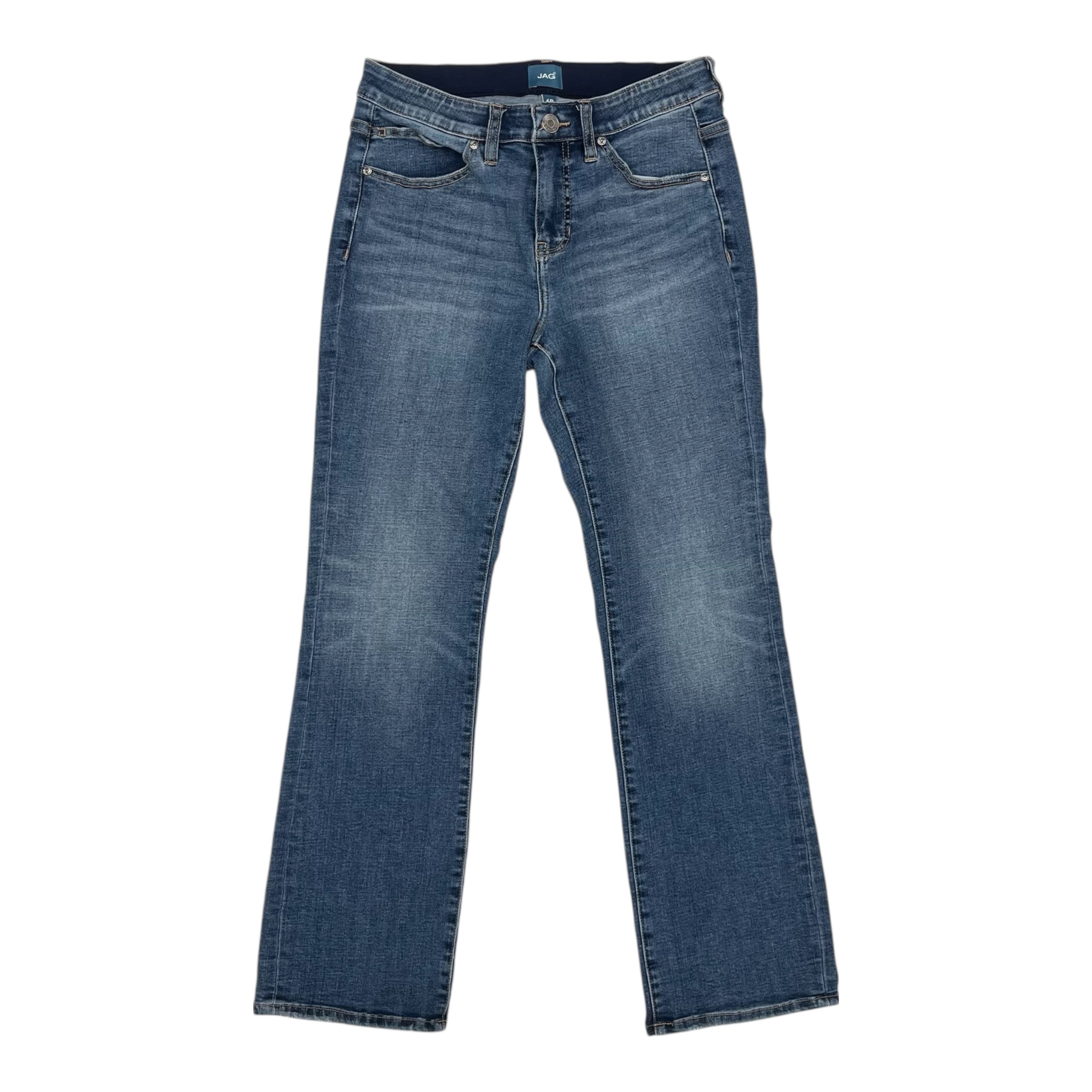 Jeans Boot Cut By Jag In Blue Denim, Size:6P
