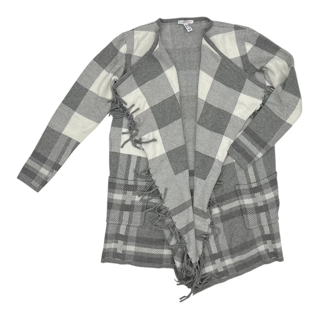 Sweater Cardigan By Isaac Mizrahi Live Qvc In Grey & White, Size:Xs